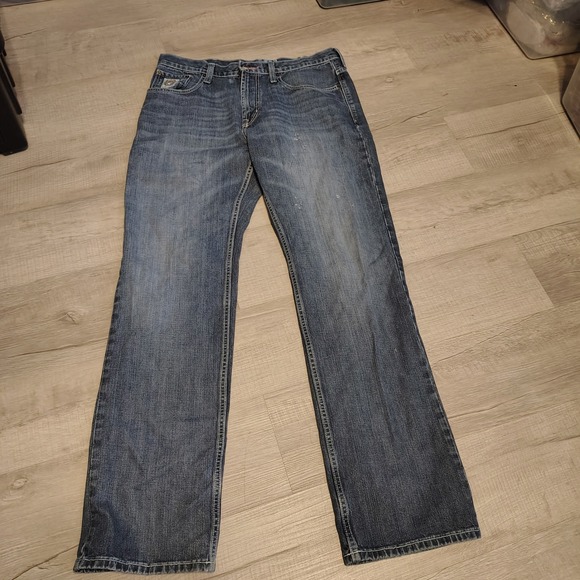 Cinch Other - Cinch Mens Blue Denim Jeans MB92834 019 Medium Wash Straight Leg 35x36
